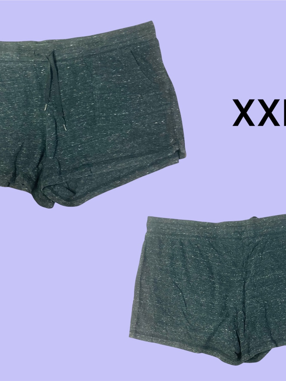 Dark Heather Gray Athletic Women’s Shorts xxl